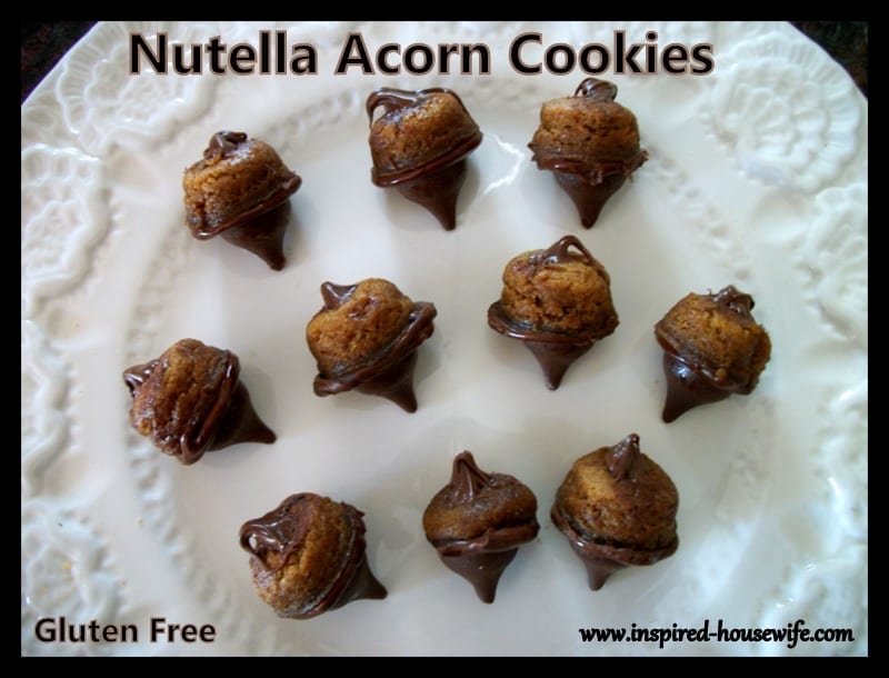 Nutella Chocolate Kiss Acorn Cookie