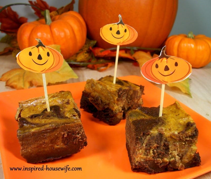 Pumpkin Cheesecake Swirl Brownie