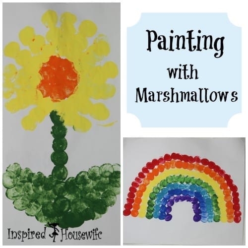 Mini Monets and Mommies: Marshmallow Peep Puffy Paint Kids' Art