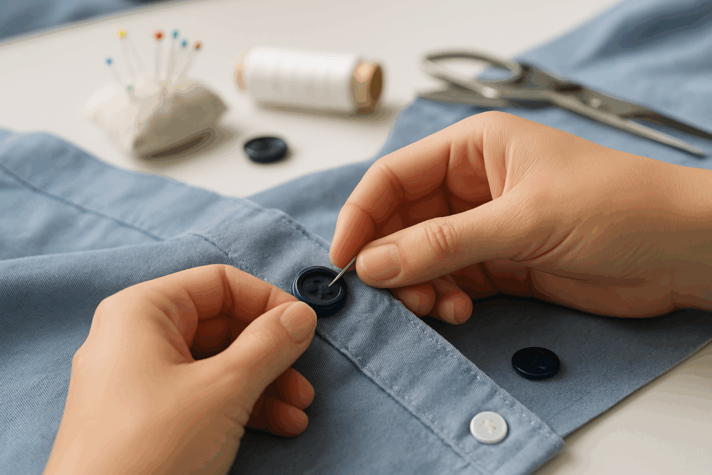 How to Repair Household Items Clothing Button Replacement